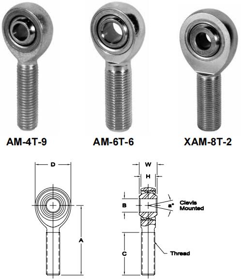 AURORAAB-6T-15關(guān)節(jié)軸承圖紙