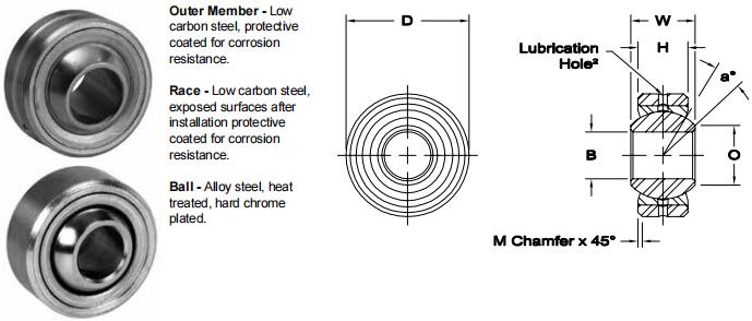AURORALCOM-30關(guān)節(jié)軸承圖紙