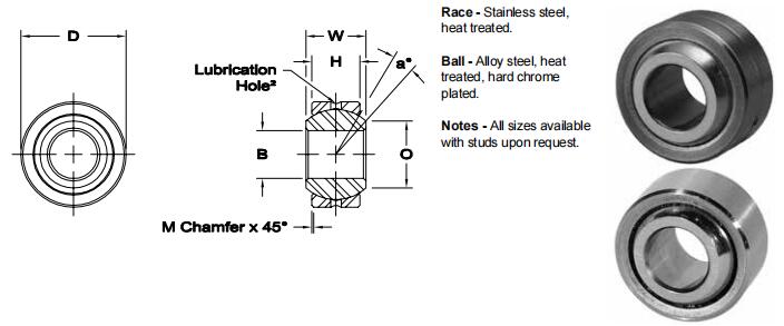 AURORASIB-7關(guān)節(jié)軸承圖紙